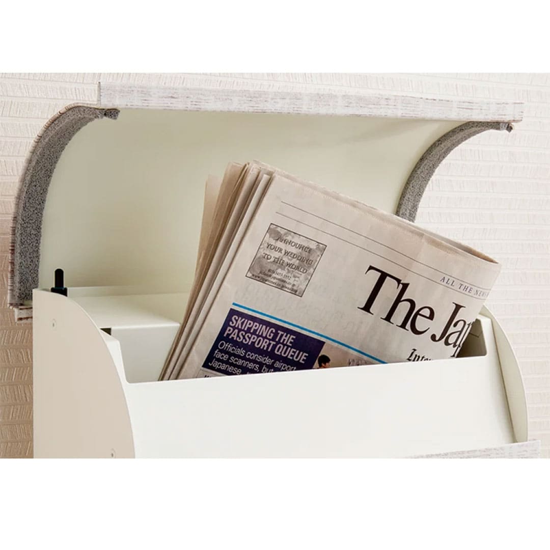 デザインポスト パルフェ PARFAIT 郵便ポスト 木目デザイン ホワイトラーチ 福彫 PPF-W