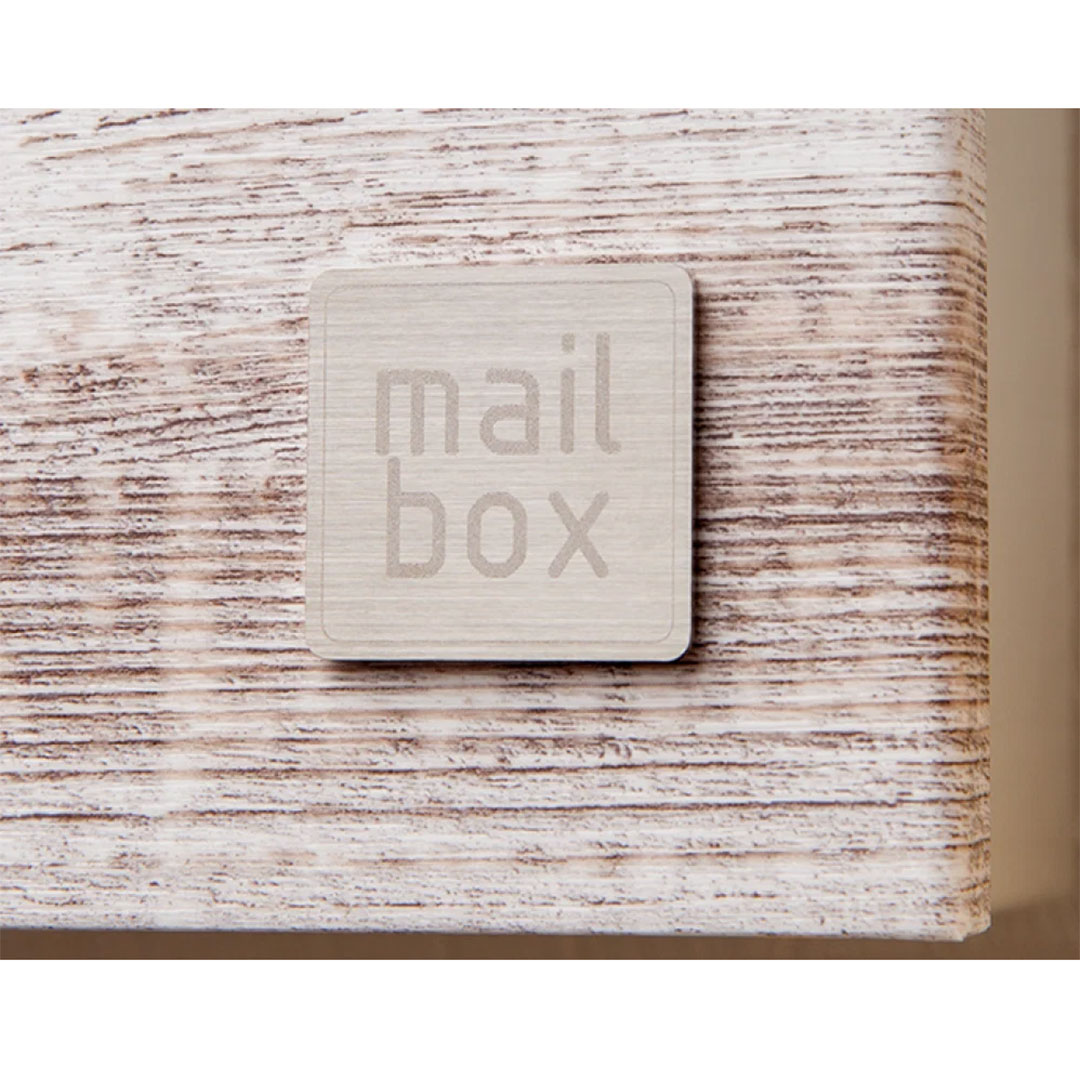 デザインポスト パルフェ PARFAIT 郵便ポスト 木目デザイン ホワイトラーチ 福彫 PPF-W