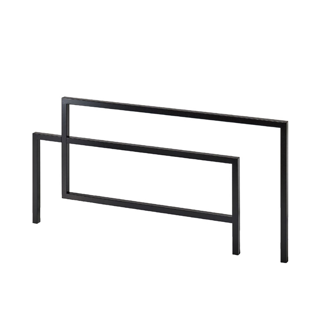 デコフレーム FDF-3 サビ塗装 ブラック H500×W1000mm 外構用装飾フレーム 福彫