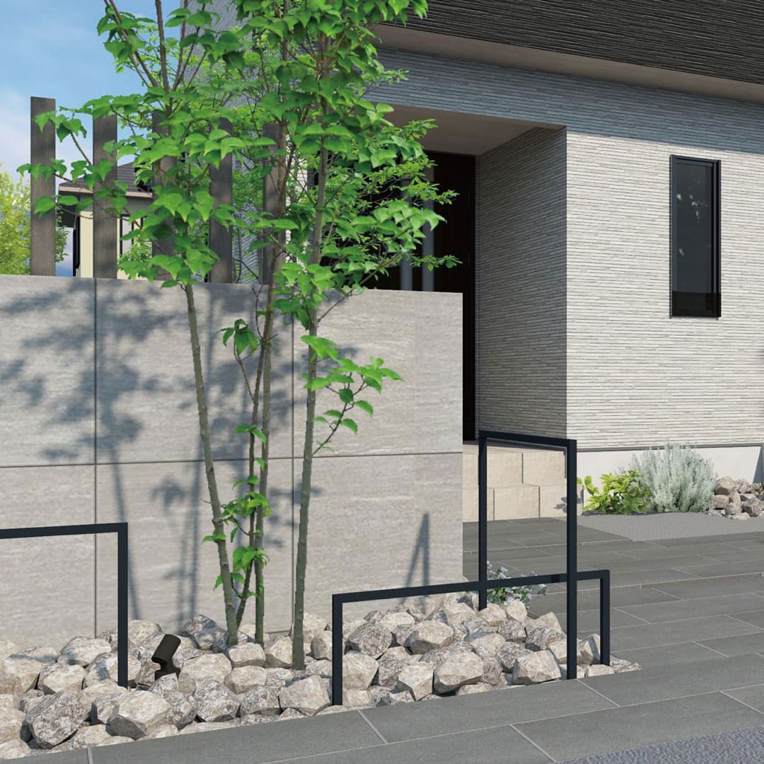 デコフレーム FDF-5 サビ塗装 ブラック H500×W1000mm 外構用装飾フレーム 福彫