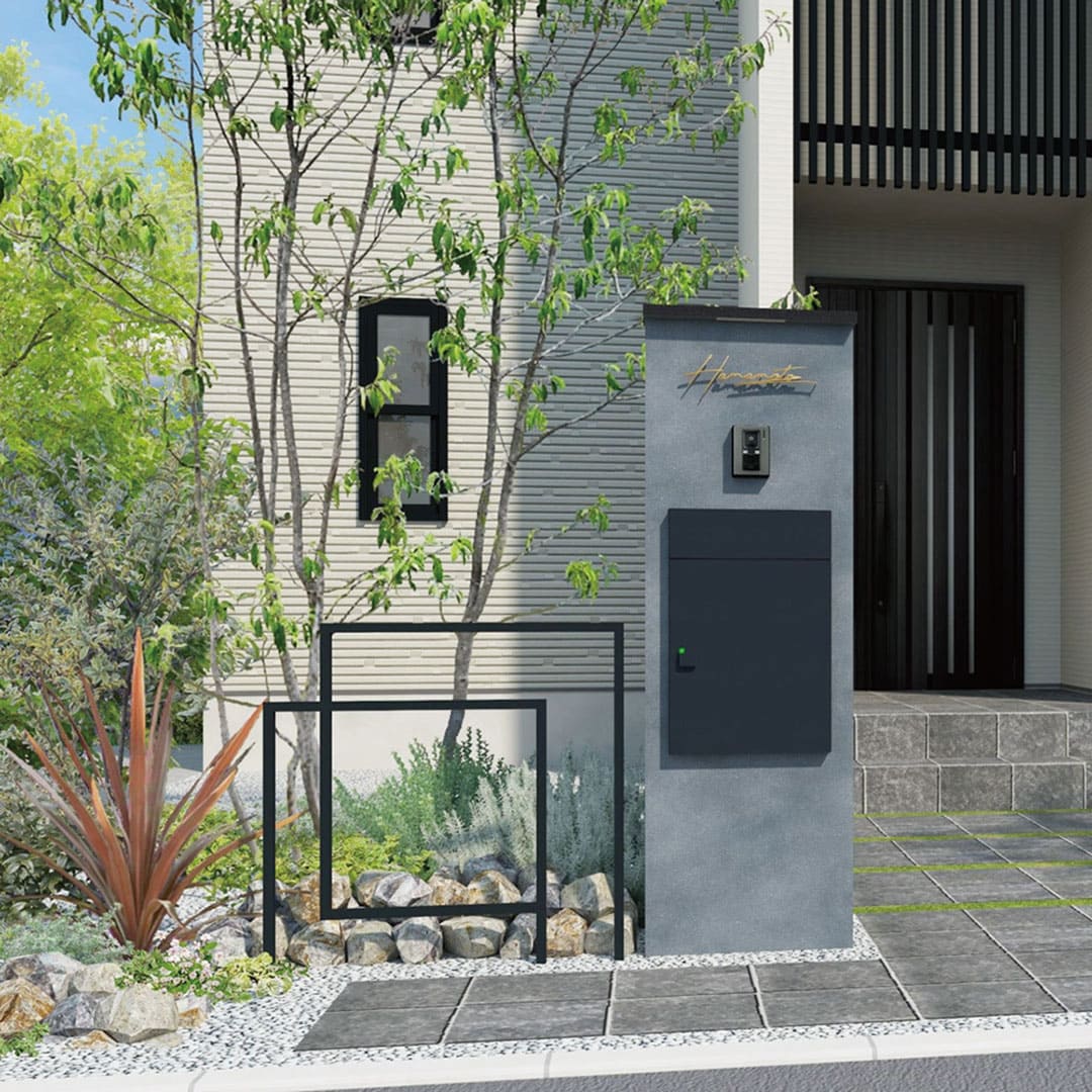 デコフレーム FDF-5 サビ塗装 ブラック H500×W1000mm 外構用装飾フレーム 福彫