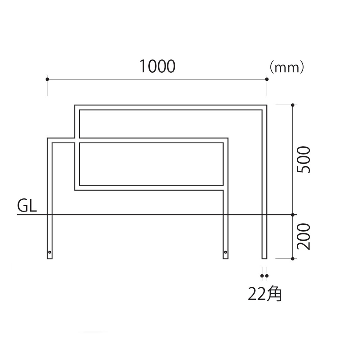 デコフレーム FDF-3 サテンゴールド （リン酸処理風塗装） H500×W1000mm 外構用装飾フレーム 福彫