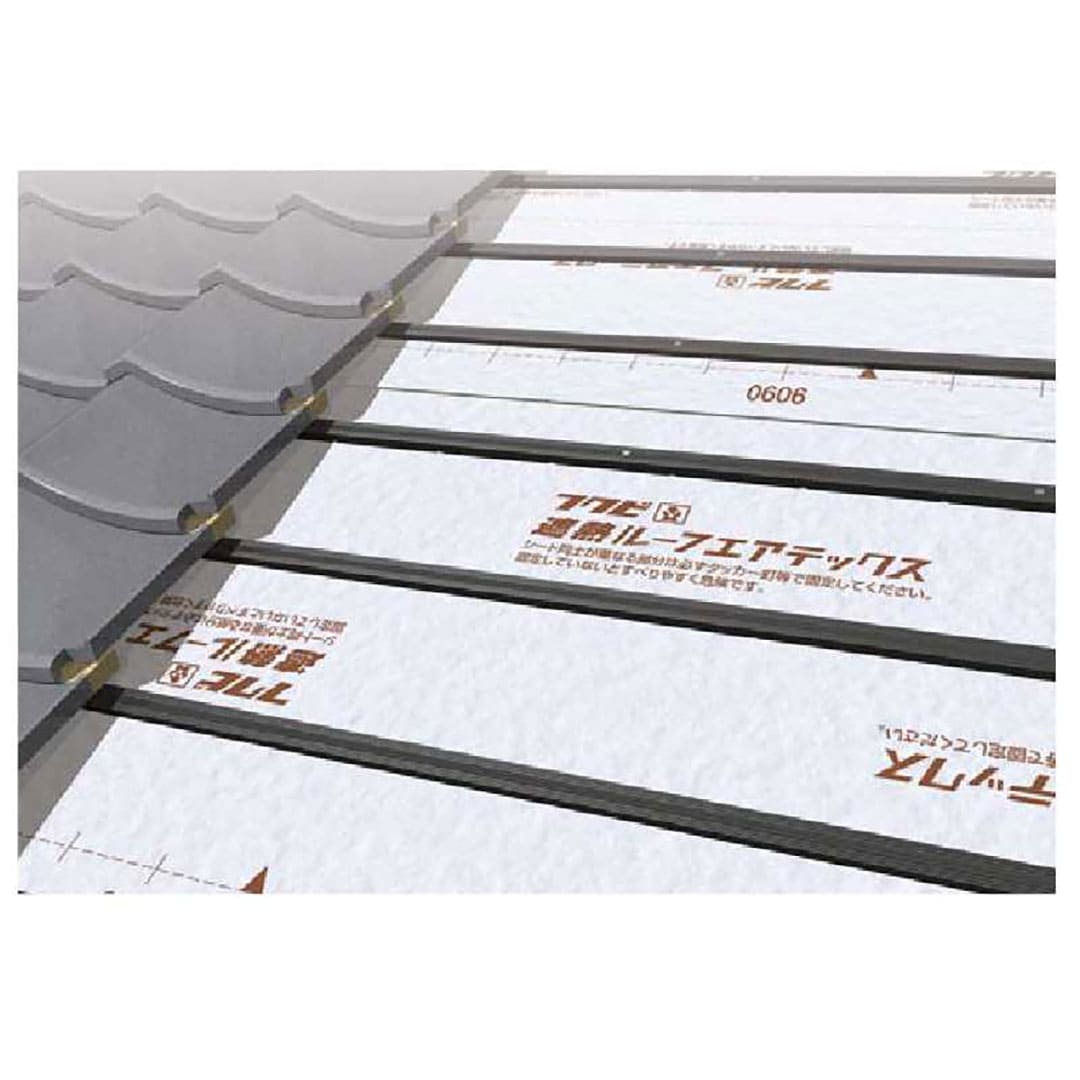 エコランバー瓦桟 K1530 15×30×3000 ELK3【ケース販売】20本 粘土瓦屋根 水抜き溝 滑り止め加工 フクビ