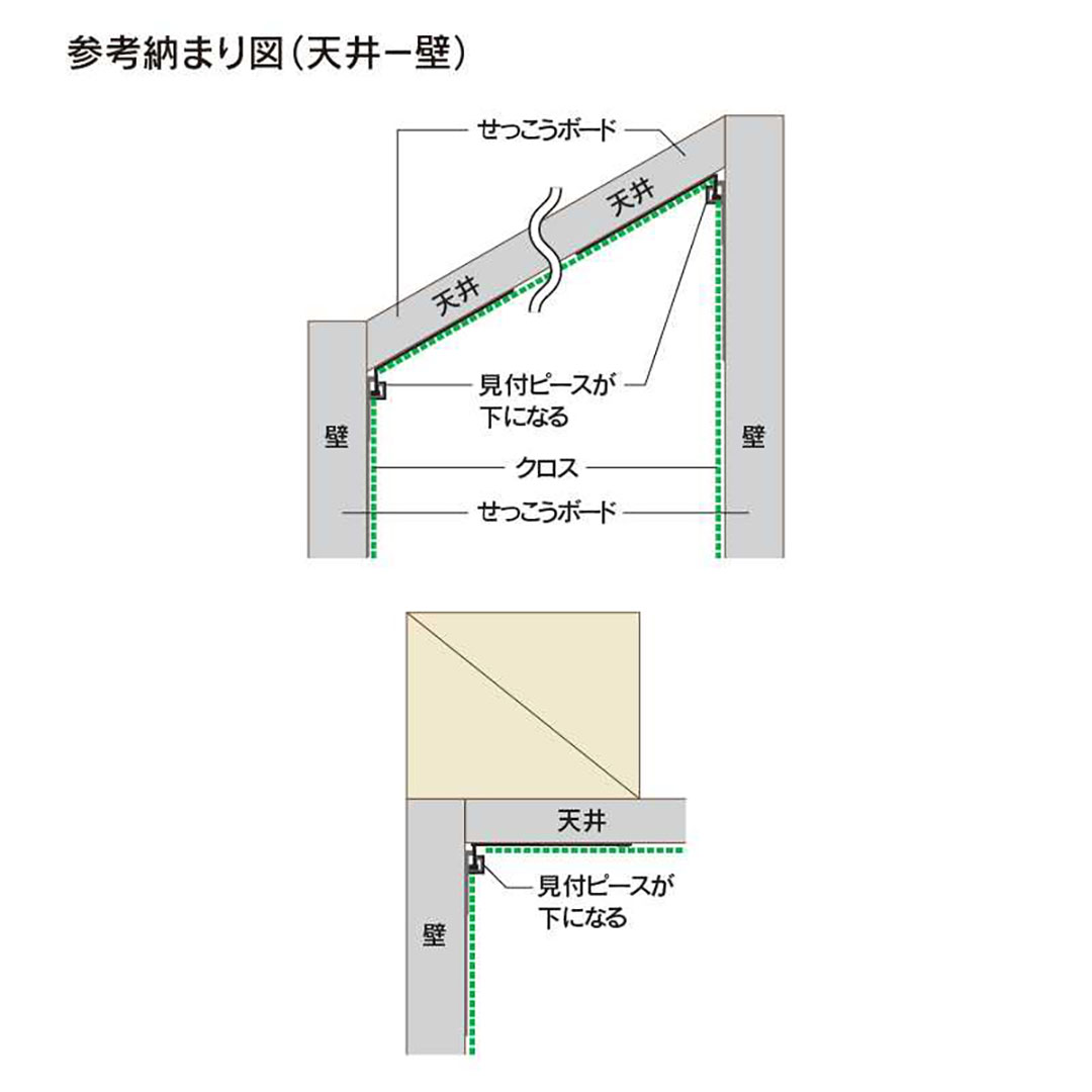 フリー勾配スライド見切３T 2000mm FC3T2W【ケース販売】50本 後付け 省令準耐火構造 フクビ