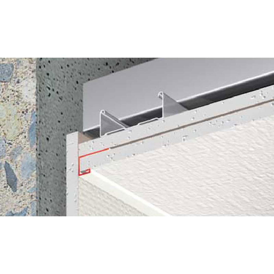 F見切 D-6号1820mm FD6 【ケース販売】100本先付け ジョイント付 コの字 樹脂 フクビ