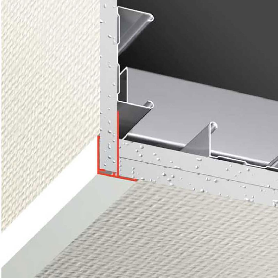 F見切 S-12N号 2000mm S12N 【ケース販売】50本先付け 下さがり壁用 フクビ