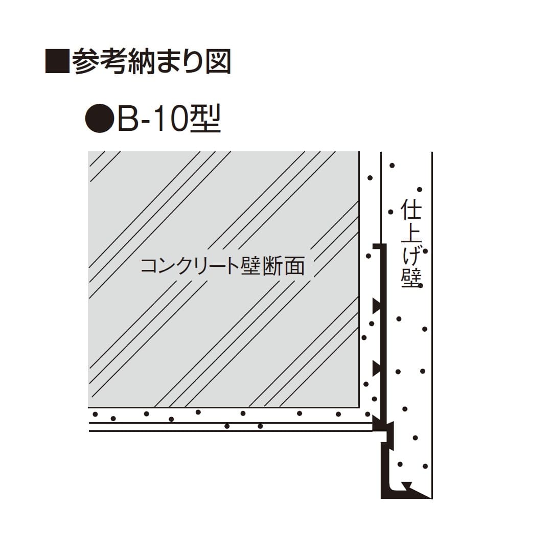 水切定木 B-10型 白 1.82m 左官定木 WB10-W【ケース販売】100本 フクビ化学工業