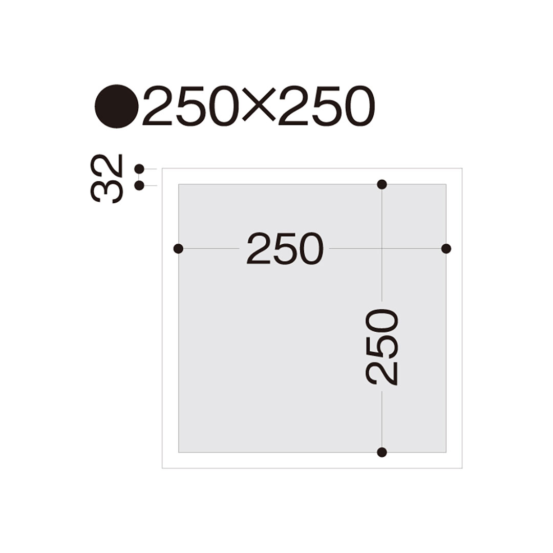 点検口枠 T-125N オフホワイト T12N25 250×250mm【ケース販売】25枠 ボード厚12.5mm用 天井壁兼用 フクビ