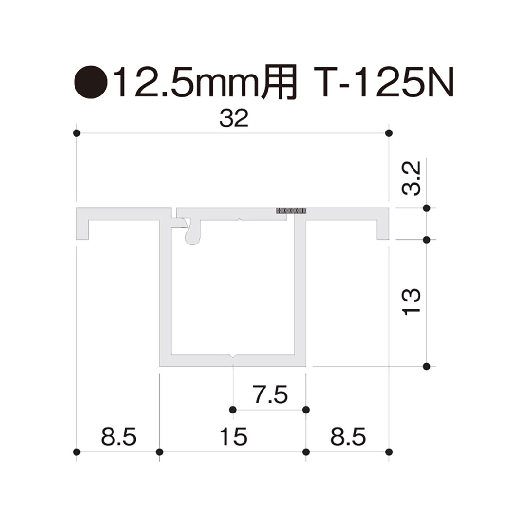 点検口枠 T-125N オフホワイト T12N45 450×450mm【ケース販売】25枠 ボード厚12.5mm用 天井壁兼用 フクビ