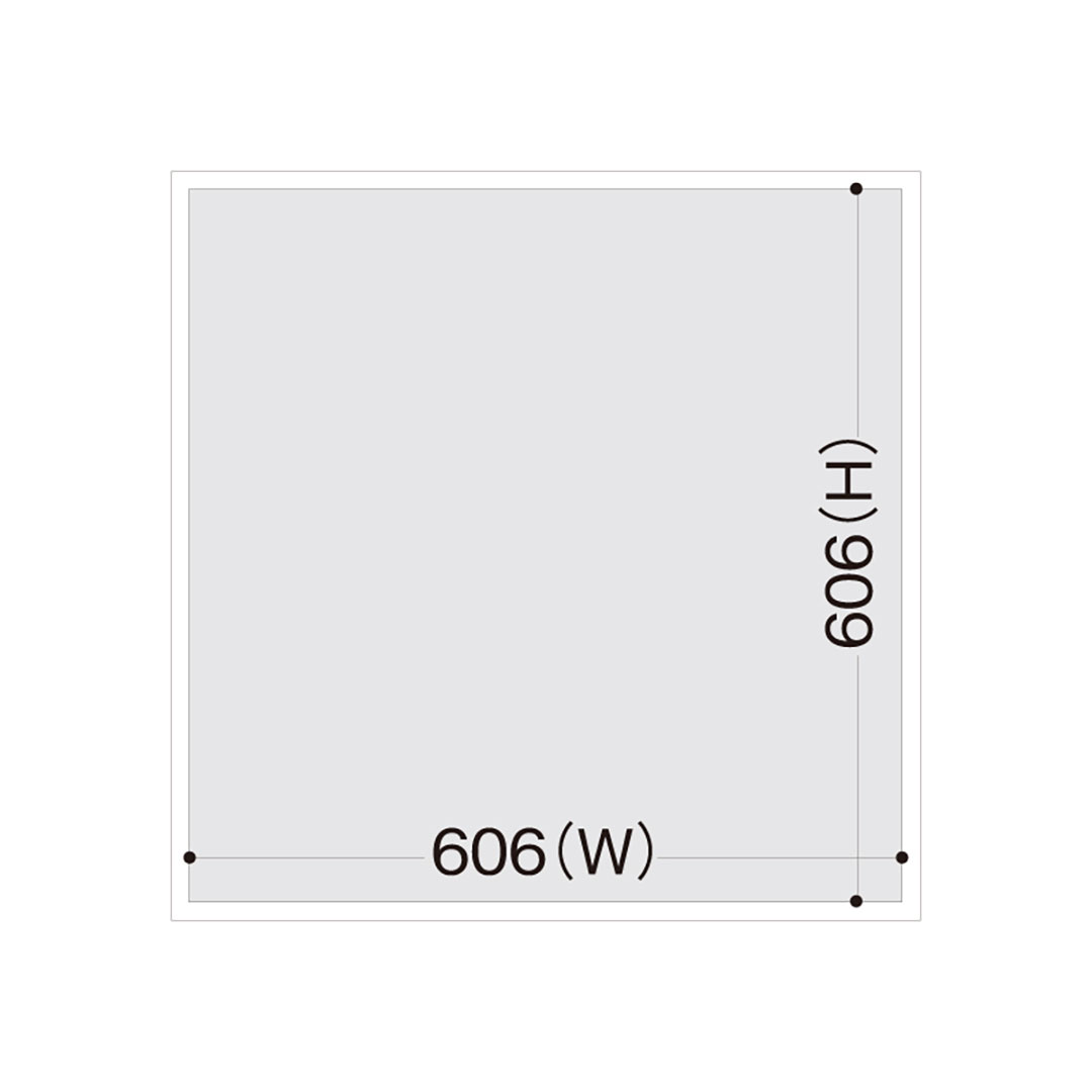 天井アルミ点検口枠N600(ビス用) シルバー TAN60B 606×606mm【ケース販売】10枠 額縁 内枠脱着 フクビ