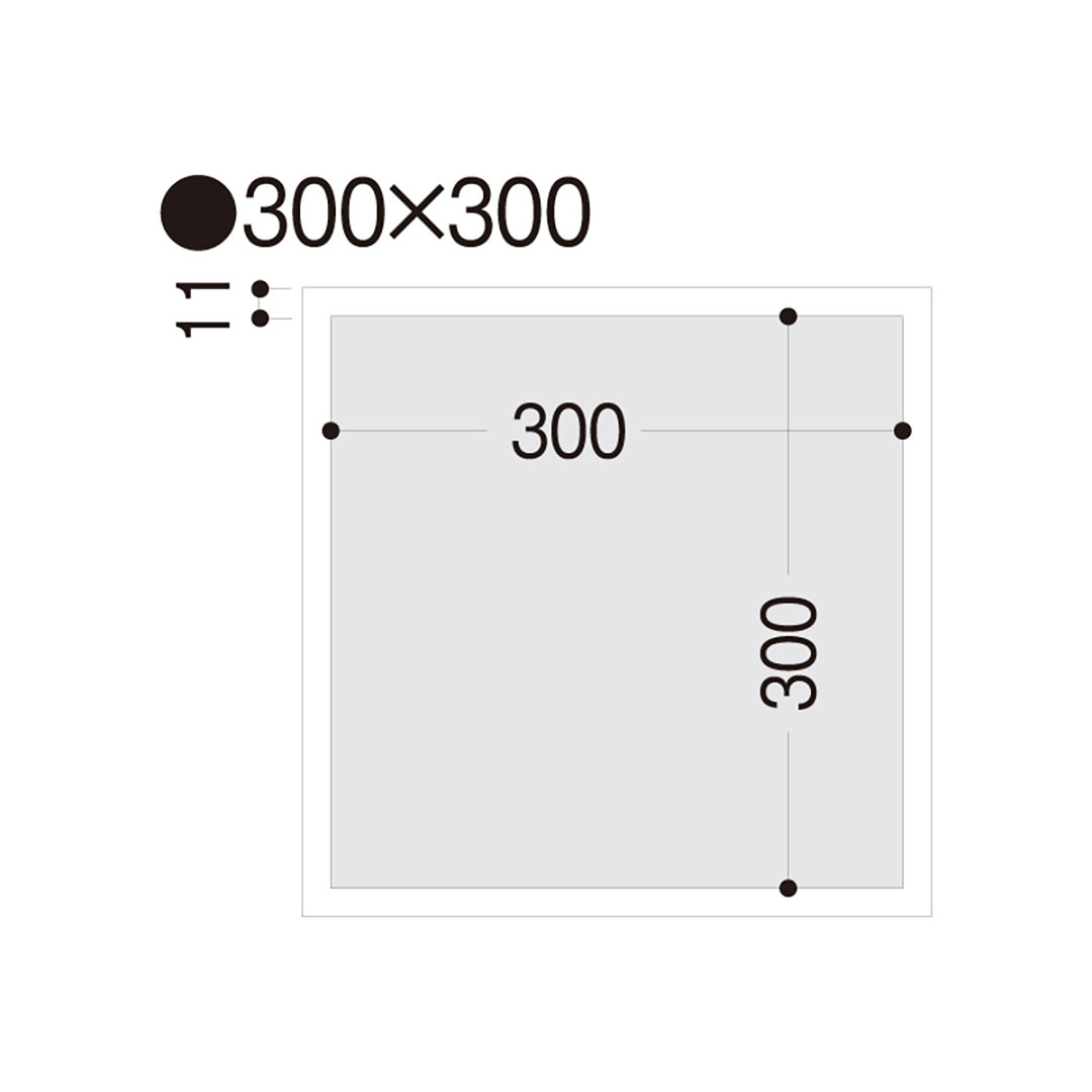 壁用点検口枠NF11 オフホワイト NF930 300×300mm【ケース販売】15枠 9.5mm用 フクビ