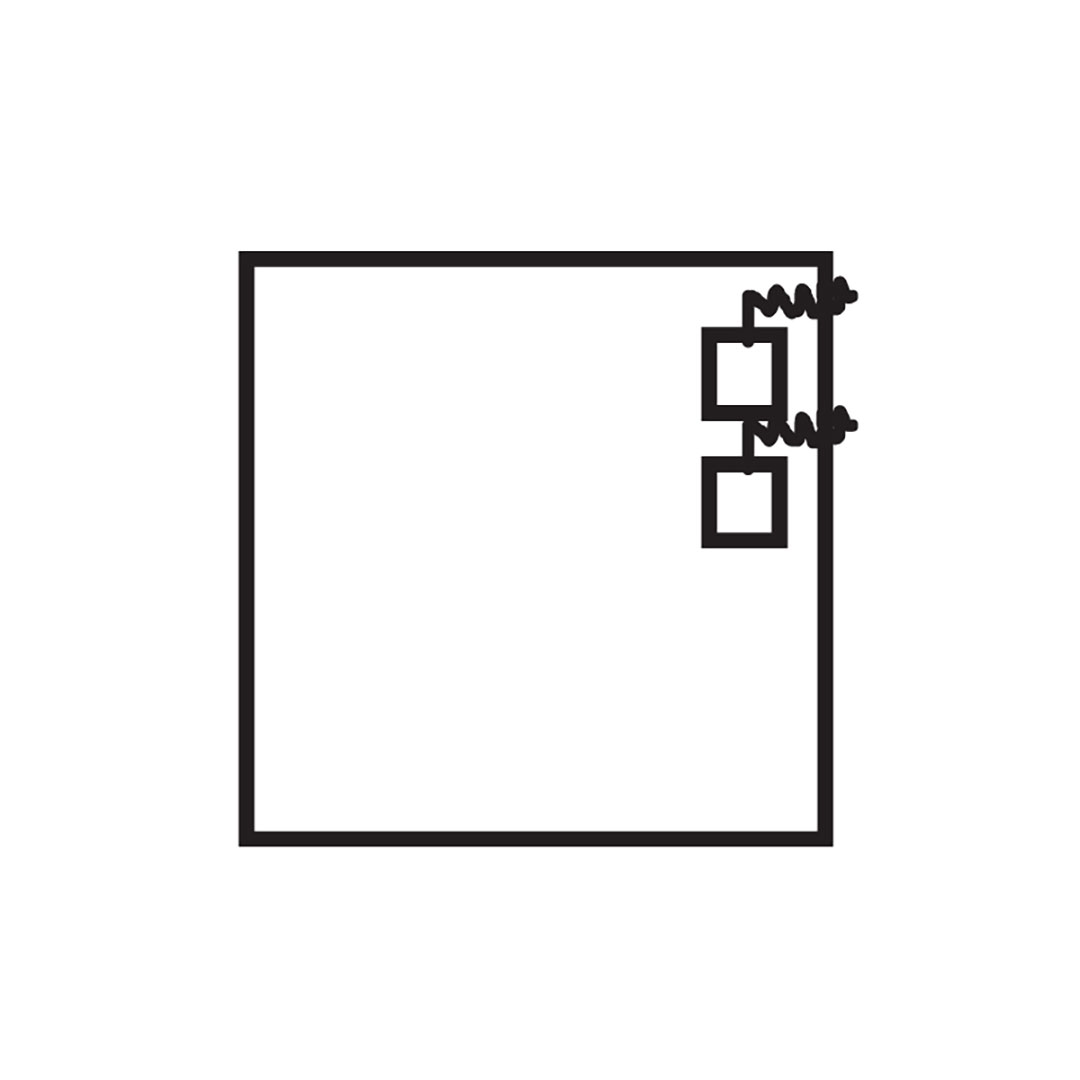 壁用点検口枠 落下防止部材450 2ヶ取付け KRB450 【ケース販売】25セット 樹脂 フクビ