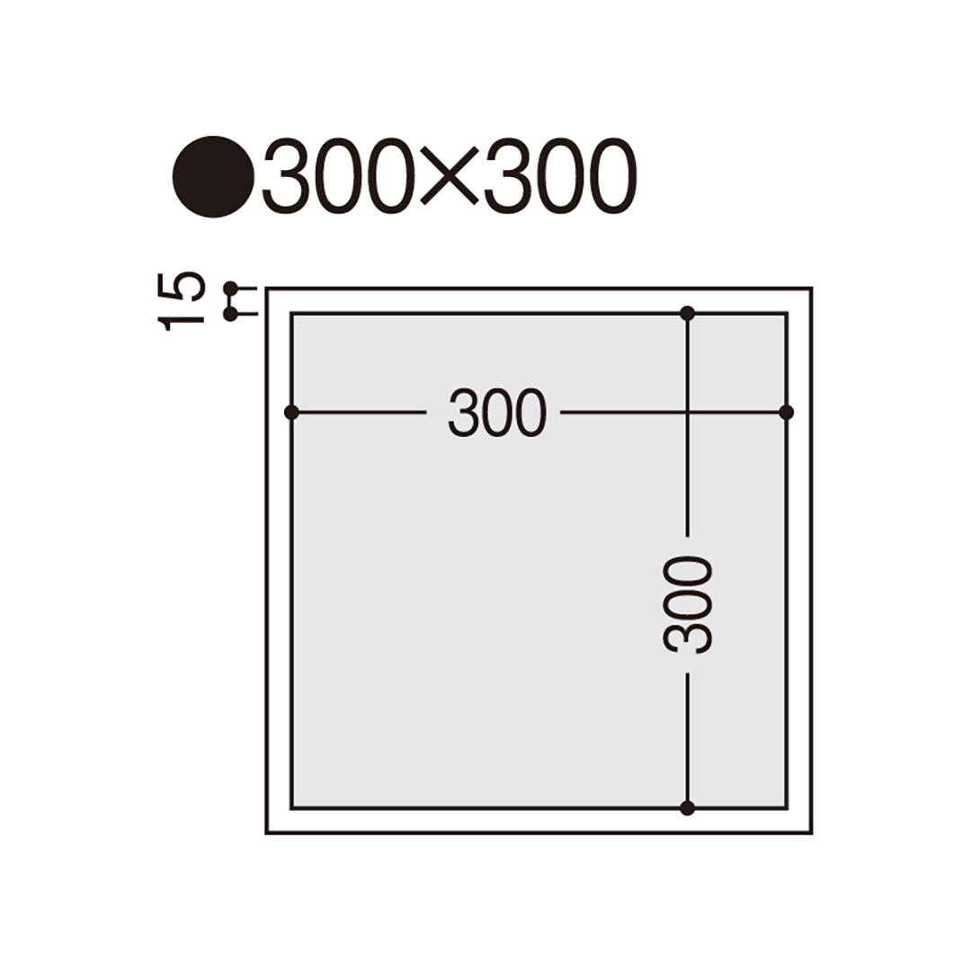 壁用点検口枠N15 オフホワイト ND91230 300×300mm【ケース販売】15枠 ボード厚9.5＋12.5mm用 樹脂 フクビ