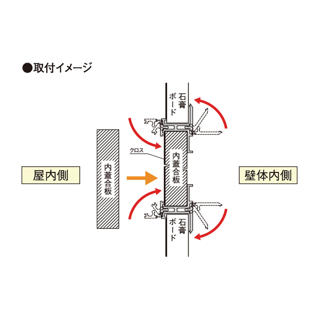 壁点検口枠 W-10 オフホワイト W1230W 300×300mm【ケース販売】10枠 ボード厚12.5mm 下地枠組不要 フクビ