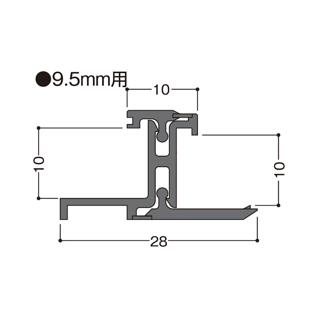 壁点検口枠 W-10 オフホワイト W920W 200×200mm【ケース販売】10枠 ボード厚9.5mm 下地枠組不要 フクビ