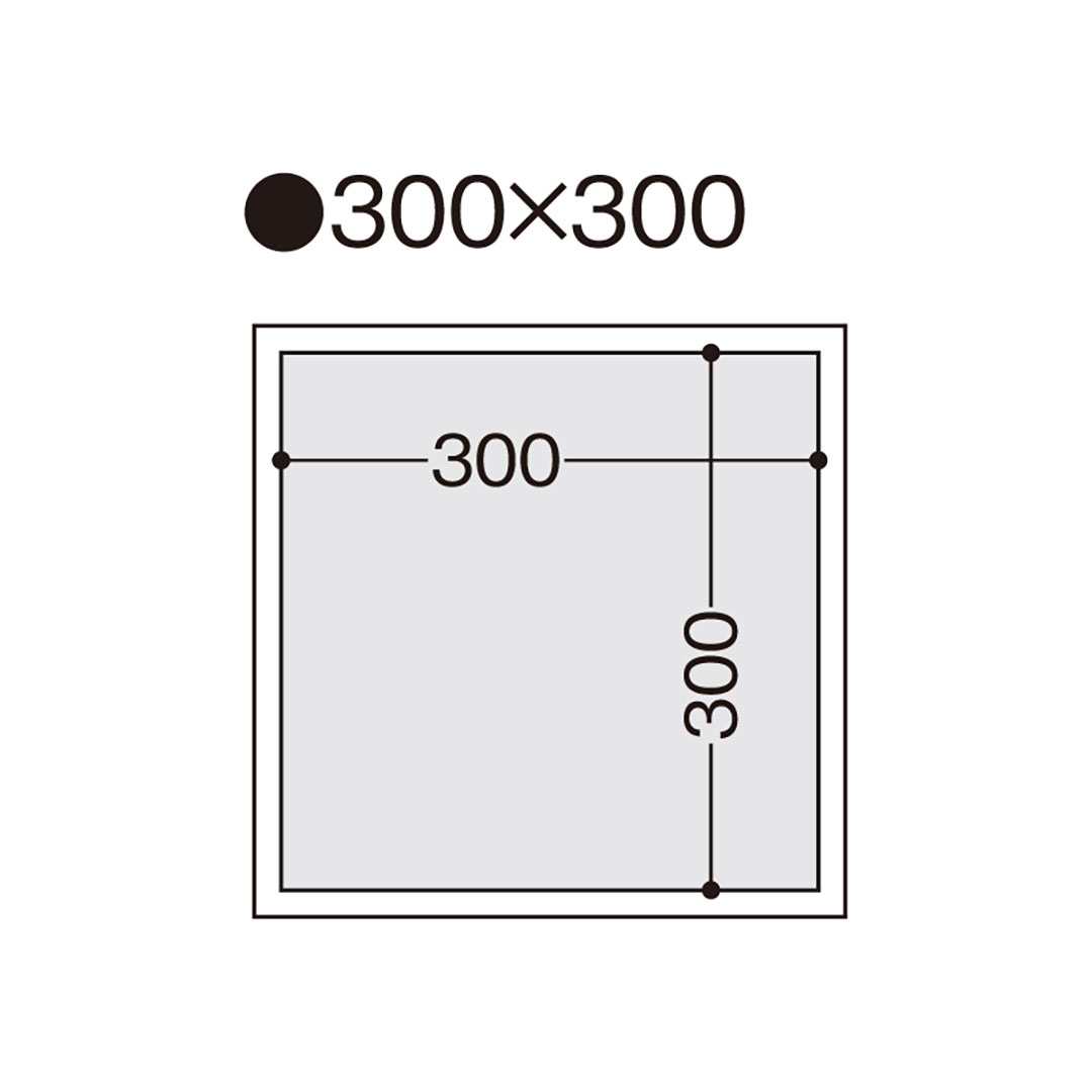 壁点検口枠 1型 オフホワイト K1W3030 300×300mm【ケース販売】10枠 ボード厚9.5mm・12.5mm共 フクビ