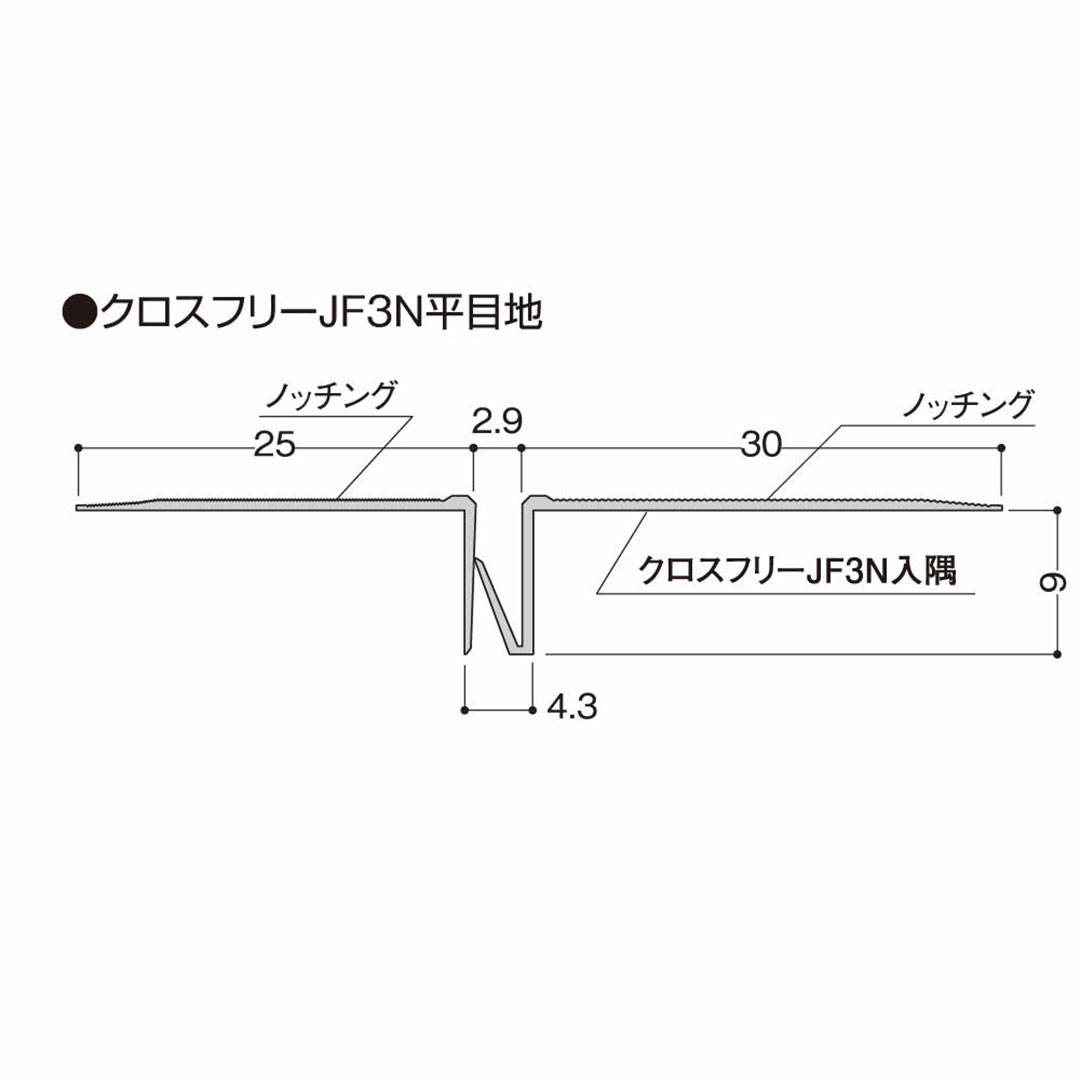 クロスフリーJF3N 平目地 JF3R【ケース販売】50セット入 フクビ化学工業