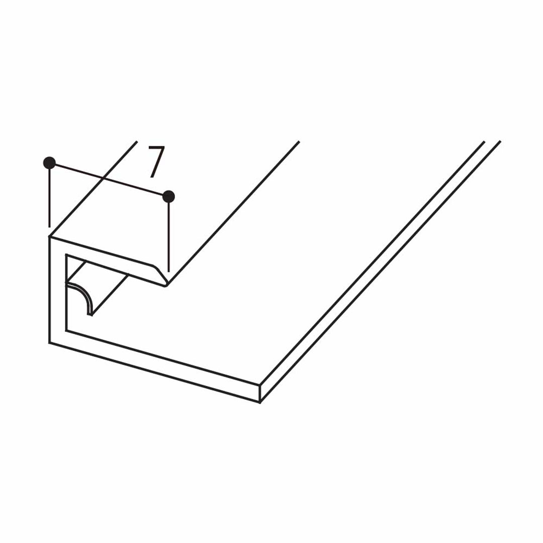 あんからプラス用 見切 ホワイト AKPMW【ケース販売】20本入 フクビ化学工業 FUKUVI