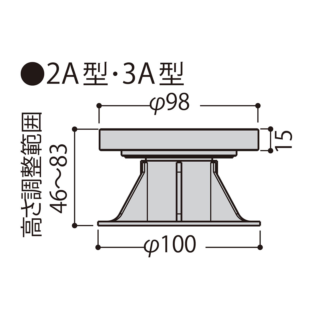 マルチポスト 3A型 MPST3A【ケース販売】100個入 フクビ化学工業 FUKUVI