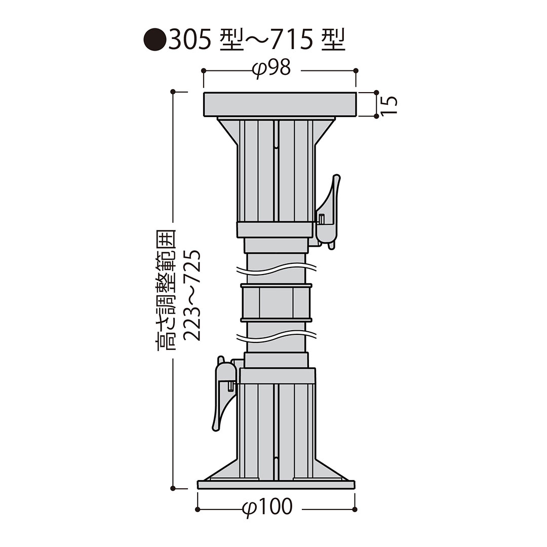 マルチポスト 715型 MPST715【ケース販売】30個入 フクビ化学工業 FUKUVI