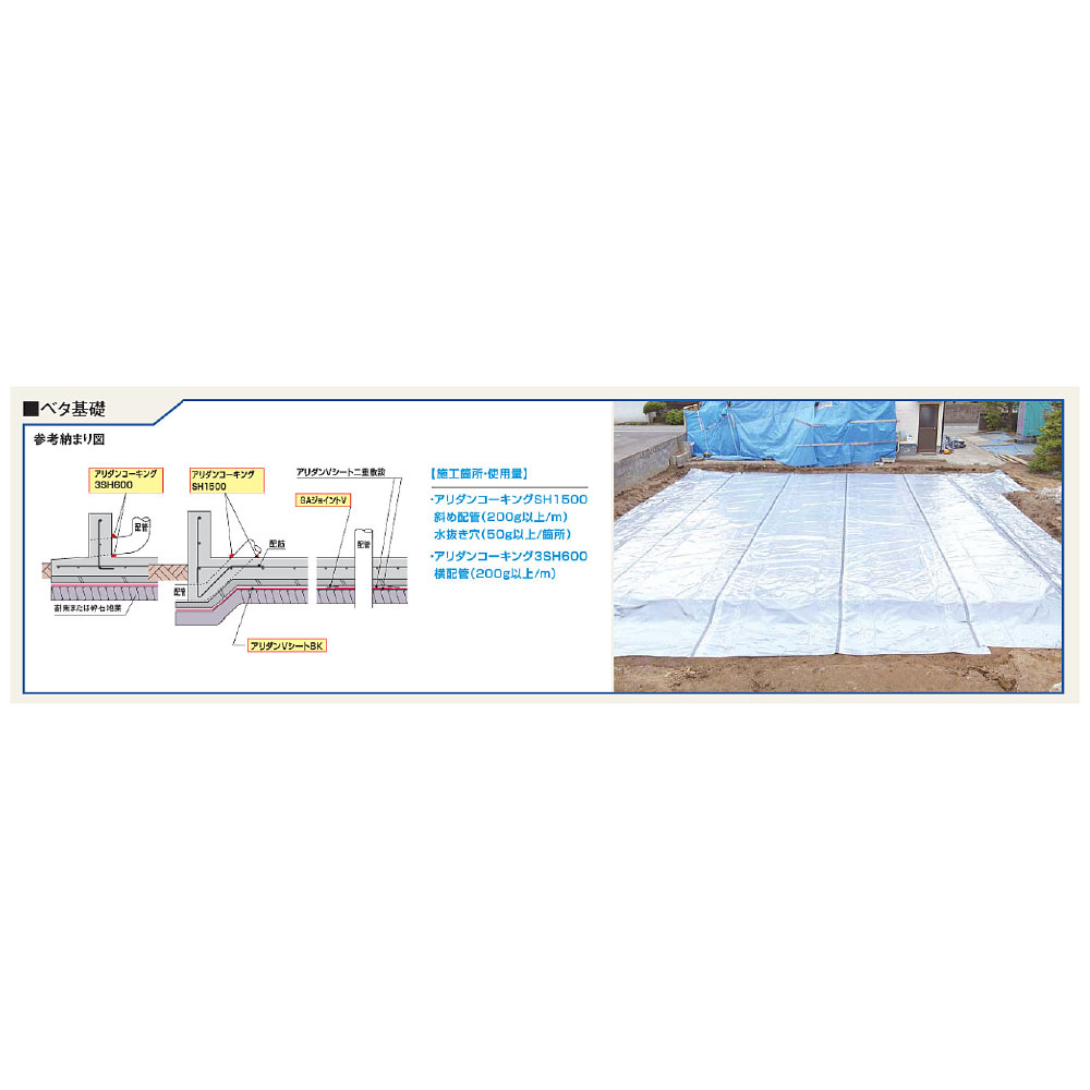 アリダンVシートBK 2000mm×40ｍ×0.18mm ARVBK 防蟻 防湿 シート シロアリ 耐候性 耐久性 フクビ