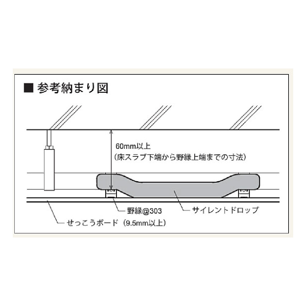 サイレントドロップ SD450【ケース販売】4個入 天井 遮音 床 衝撃音 共同住宅 文教施設 簡単施工 フクビ