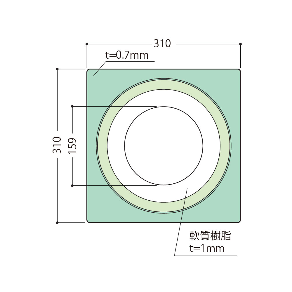 ウェザータイト パイプ用 φ200用 WTP200【ケース販売】40個入 防水 外壁 軟質樹脂 フクビ