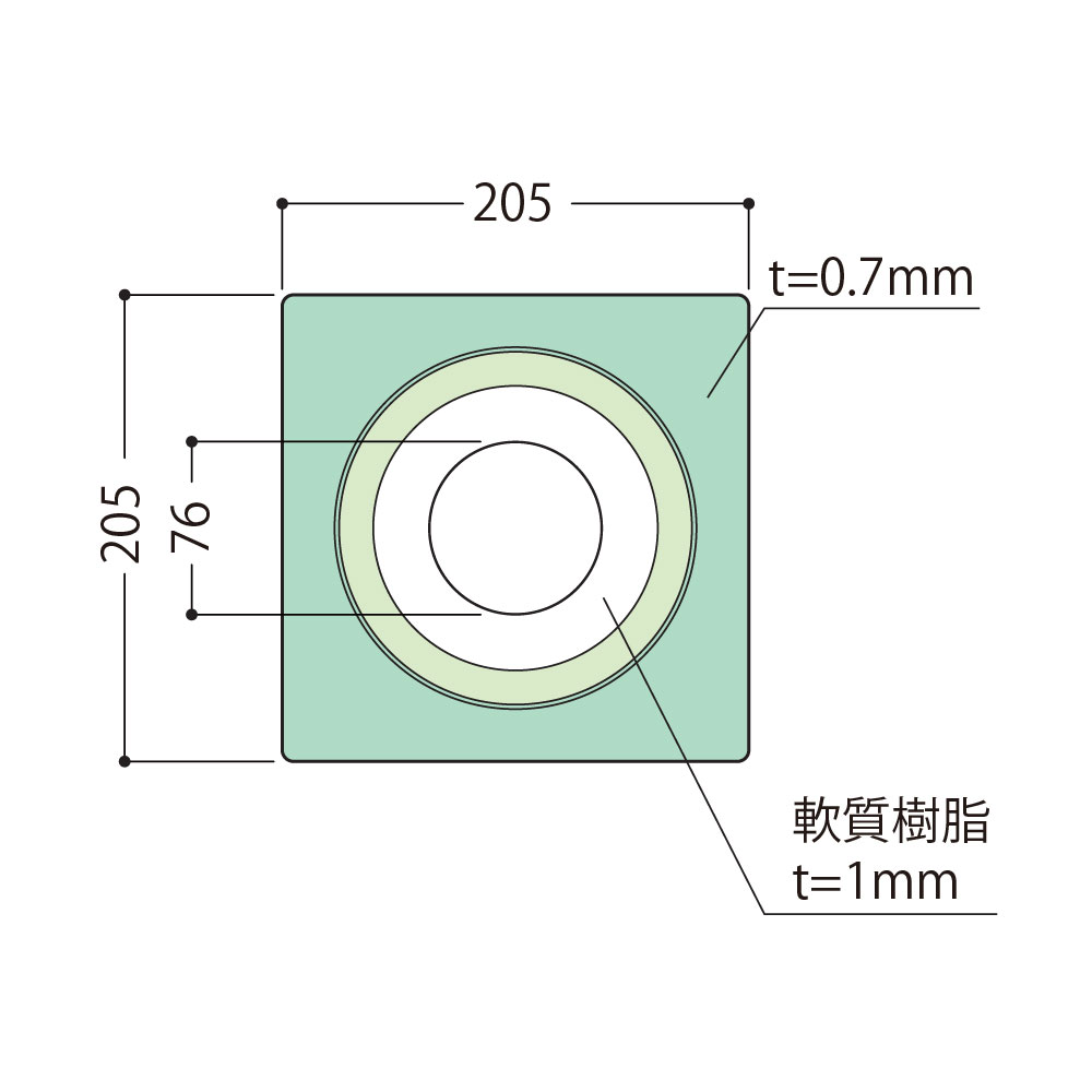 ウェザータイト パイプ用 φ100用 換気口 WTP100【ケース販売】40個入 防水 外壁 軟質樹脂 フクビ