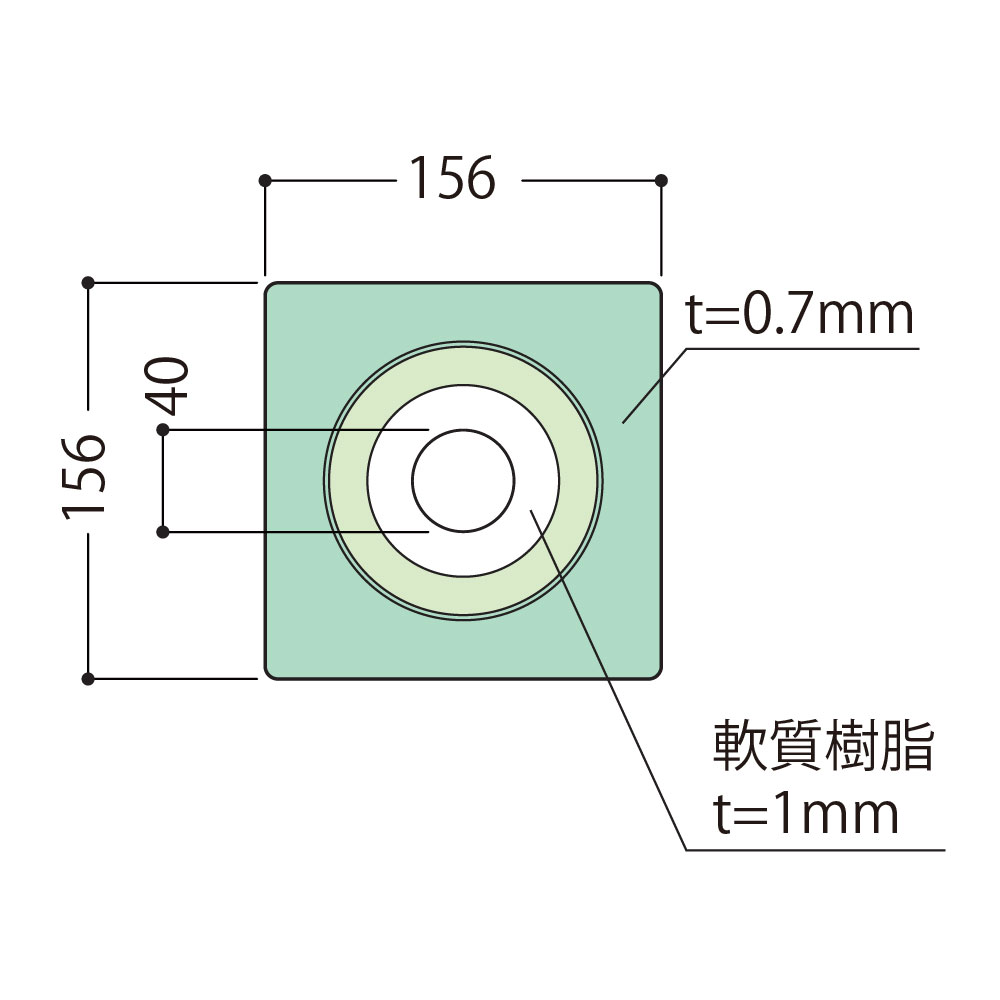 ウェザータイト パイプ用 φ50用 ベランダ オーバーフロー管 WTP50【ケース販売】40個入 防水 外壁 フクビ