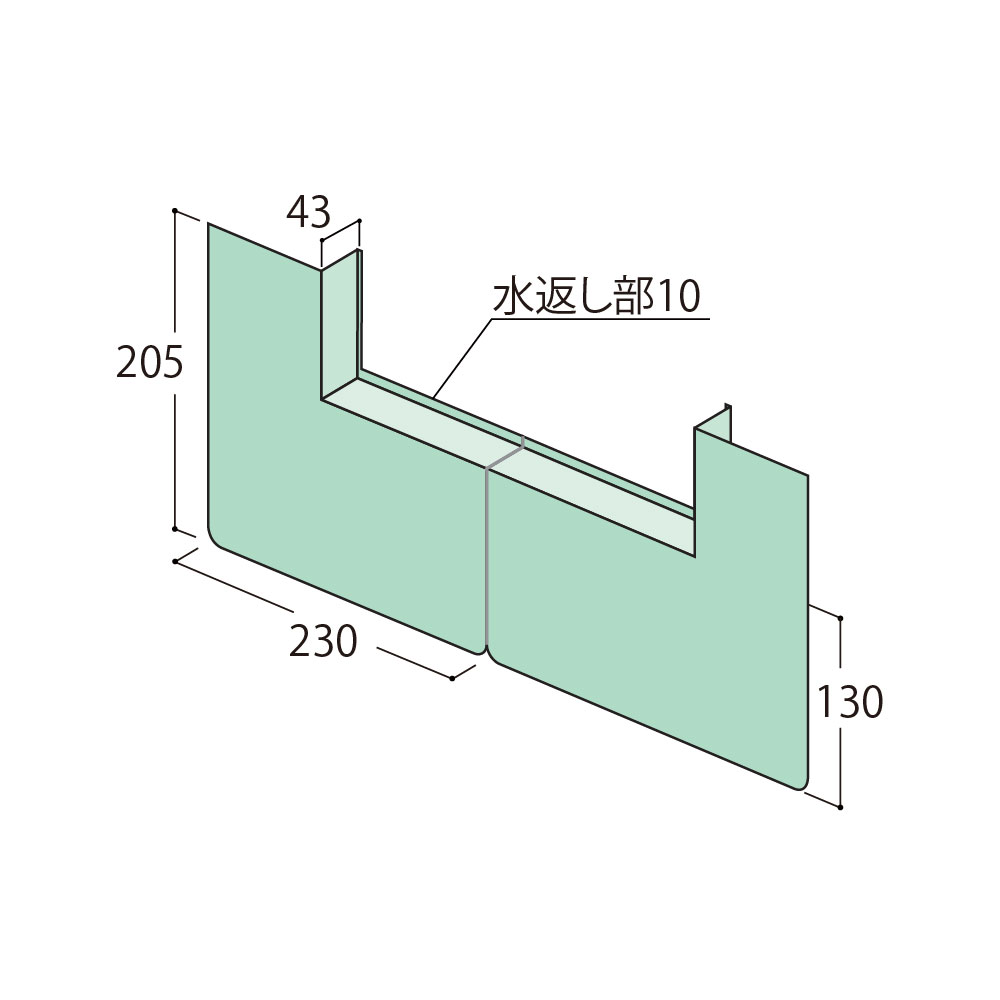 ウェザータイト サッシ用 角部材43 WTSK43【ケース販売】20個入 防水 アルミサッシ フクビ