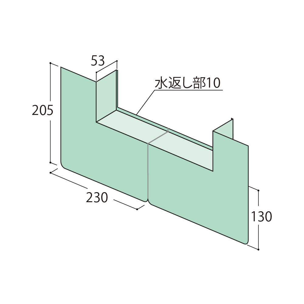 ウェザータイト サッシ用 角部材53 WTSK53【ケース販売】20個入 防水 アルミ樹脂複合サッシ フクビ