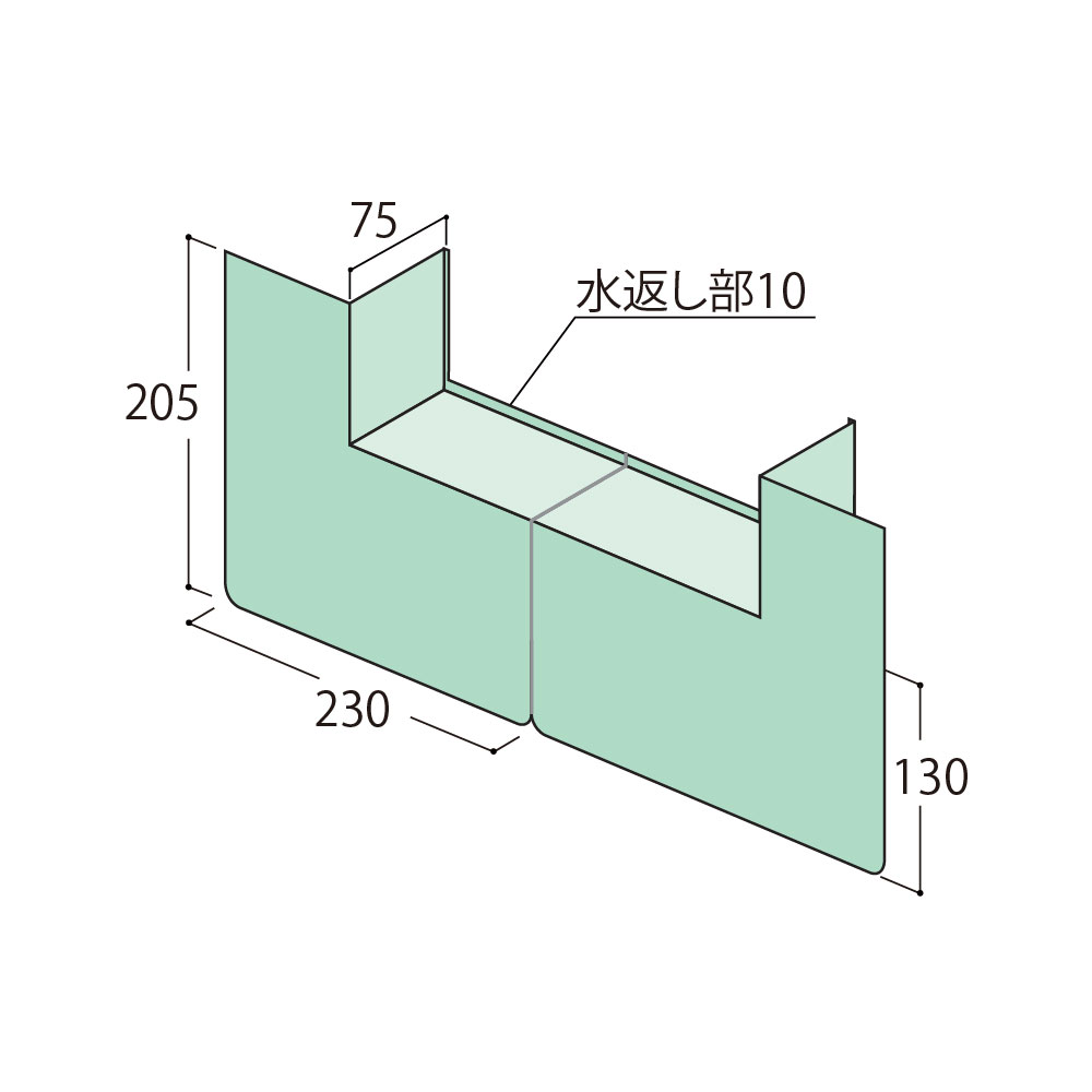 ウェザータイト サッシ用 角部材75 WTSK75【ケース販売】20個入 防水 樹脂サッシ フクビ