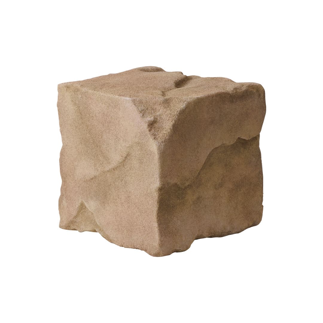 リフェイクストーン CUBE キューブ ベージュ W450×H450×D450mm A60CZN60E 人工庭石 グローベン
