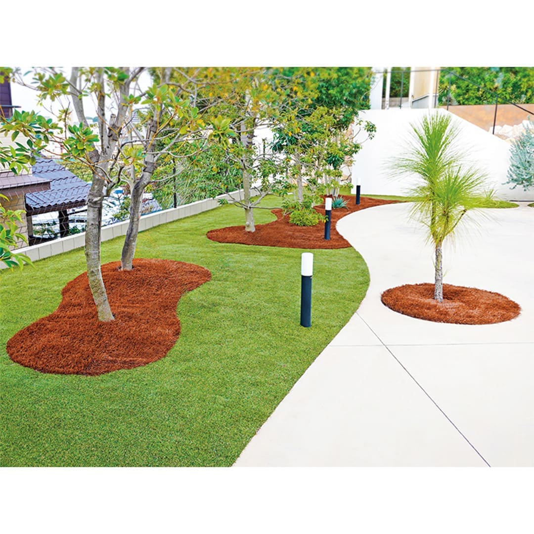 人工芝 リアリーターフ R8 プレミアム マスターズバーク 芝丈60mm 幅1m×5ｍ 植栽マルチングシート RET60MB-1-05BR グリーンフィールド（法人限定）