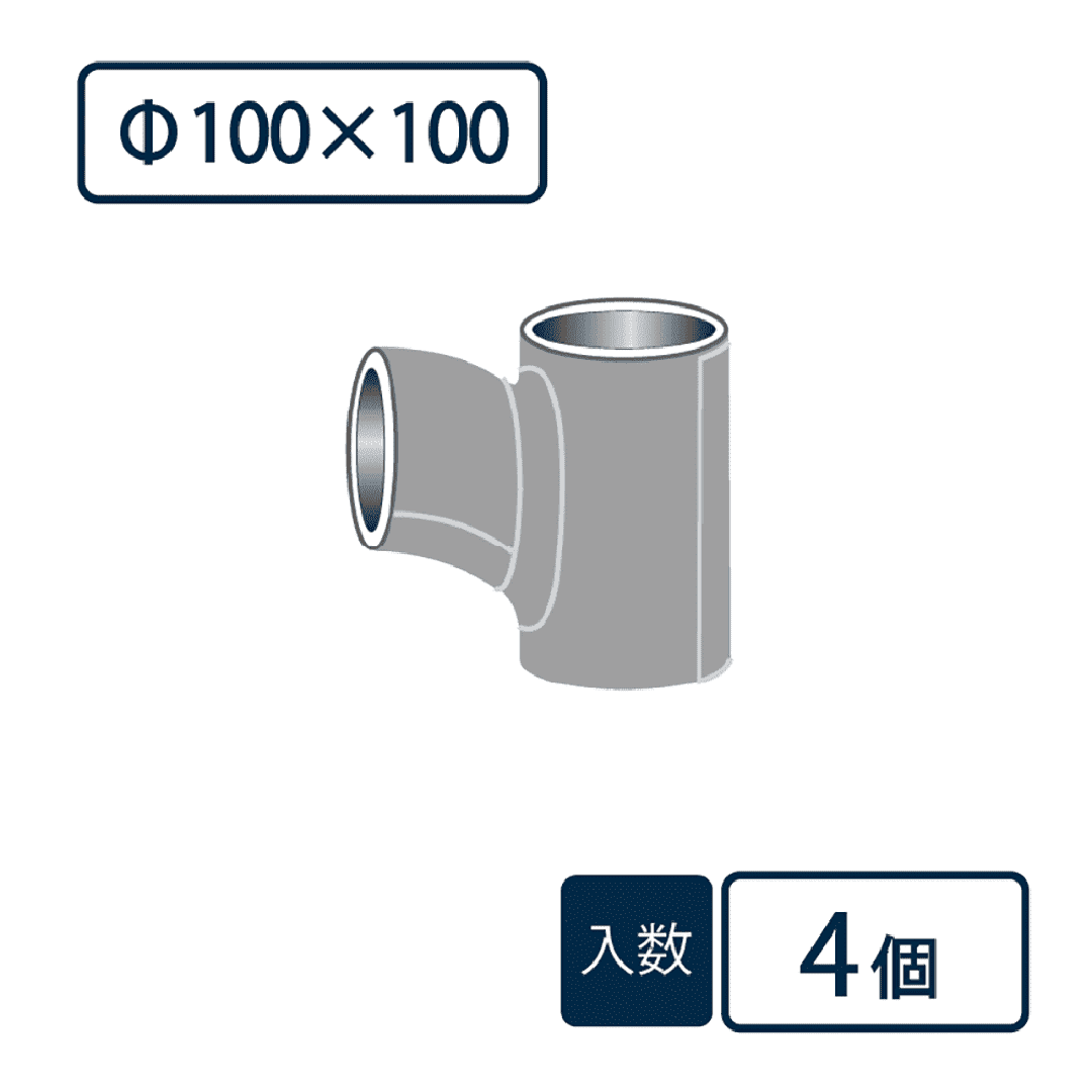 先付けタイプ 継手 90°大曲Y Φ100×100 ベンソン 配管防音材 おとなし君 塩ビ管一体型【ケース販売】4個入 早川ゴム
