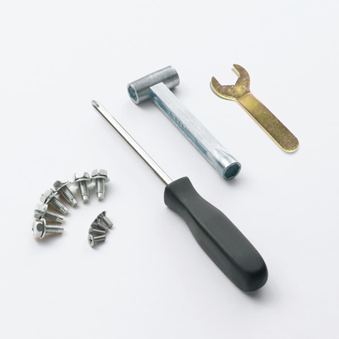 組立工具付きで簡単施工