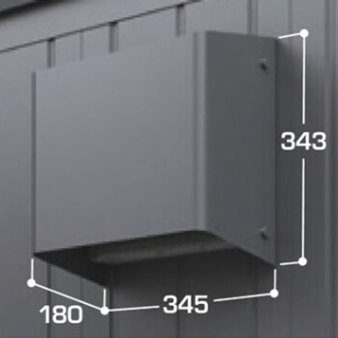 アルシアフィット フード付20cm換気扇取付パネル KXD-FH バイクガレージ 稲葉製作所【本体と同時購入で送料無料】