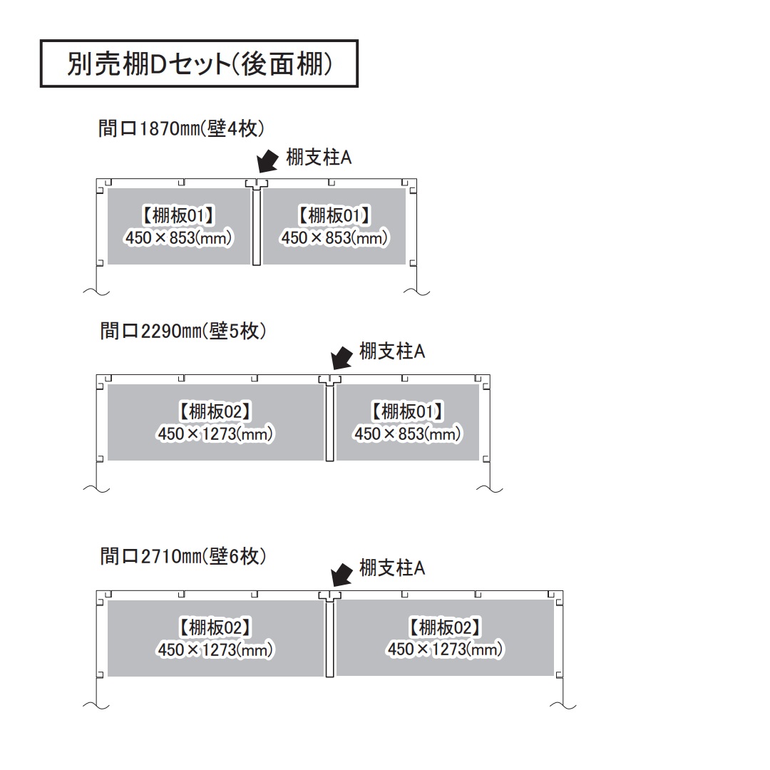 アルシアフィット 別売棚 Dセット 後面棚 DM-1826HYA用 GV57GD バイクガレージ 稲葉製作所【本体と同時購入で送料無料】