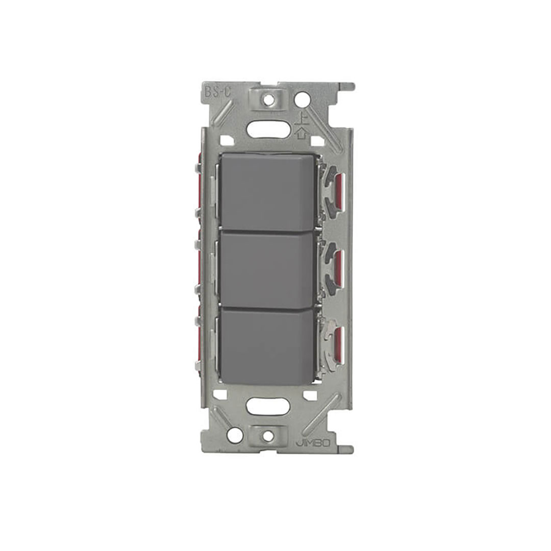 3路スイッチセット 3路トリプル NKW03008 ソリッドグレー NKシリーズ 配線器具 JIMBO 神保電器