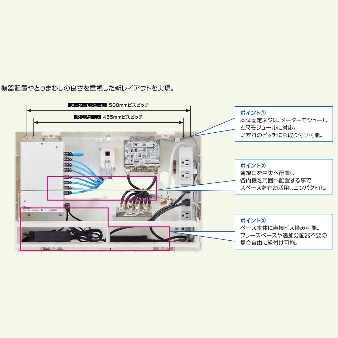 情報盤 10ギガ TEL TV 情報分電盤 ATX-4X148M-00 基地局BOX 情報配線 アバニアクト Abaniact 因幡電機