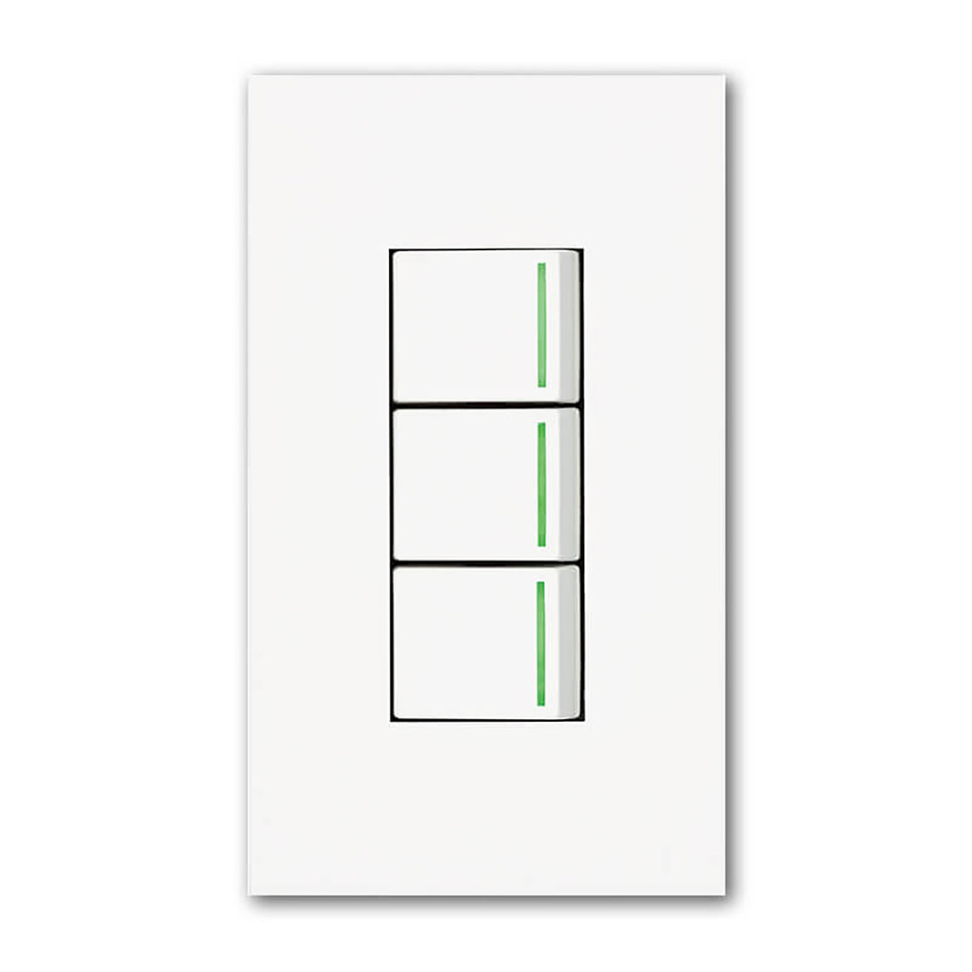 3路ガイドランプ付 スイッチセット トリプル NKW03009 ピュアホワイト NKシリーズ 配線器具 JIMBO 神保電器