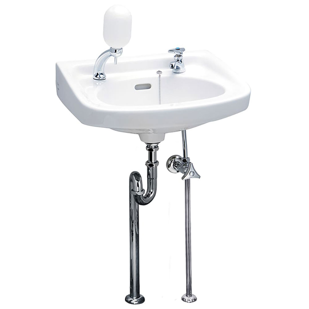 小形手洗器セット(ストレート形+Sトラップ) ジャニス工業