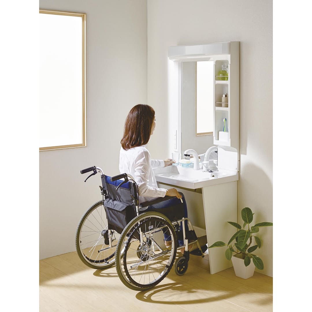 多目的洗面化粧台 キャビネット 一般地 くもり止め H980 LU0751MPJ1E10 BW1 LUM7512SLCS ジャニス工業