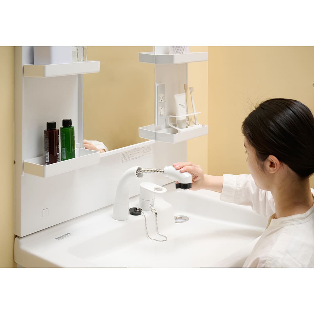 多目的洗面化粧台 ブラケット 一般地 くもり止め H980 LS7524MPJ1E BW1 LUM7512SLCS ジャニス工業