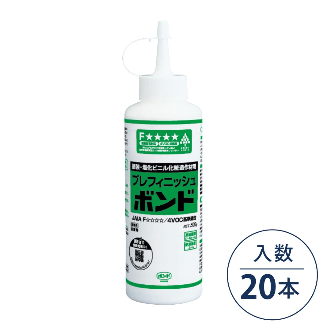 ボンド プレフィニッシュボンド ビニル共重合樹脂系エマルジョン形接着剤 500g #42736【ケース販売】20本入 コニシ