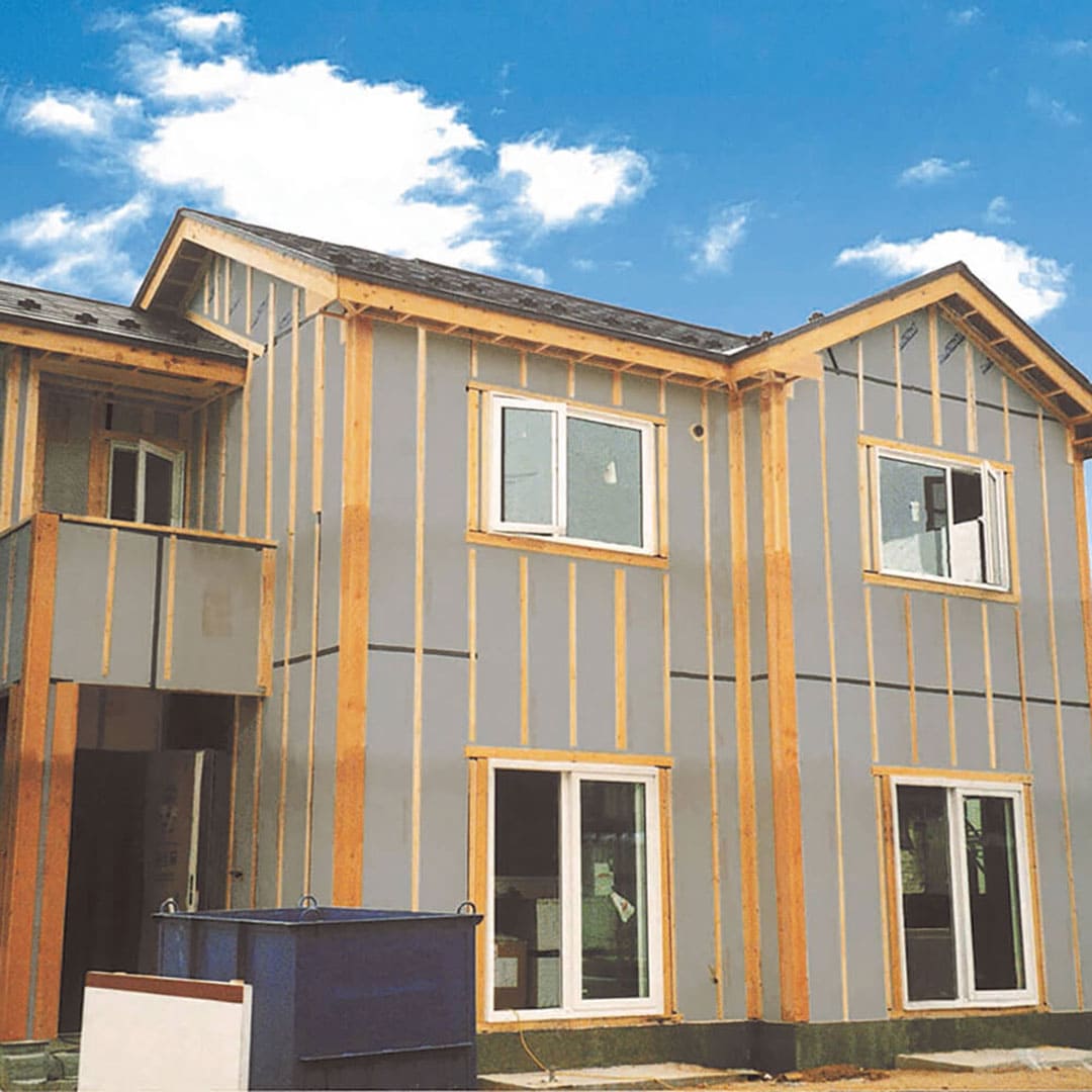 外張断熱施工例