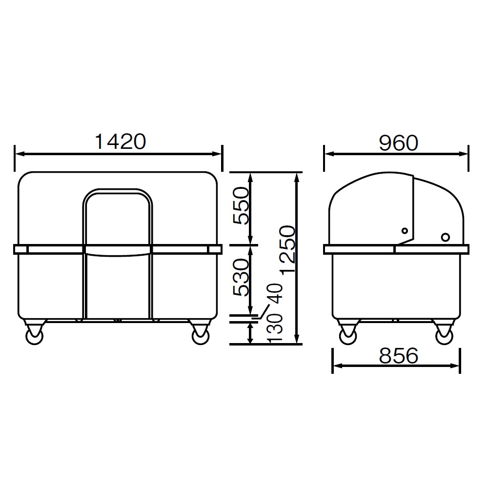 ジャンボペール HG1000K 固定足 1000L アイボリー FRP カイスイマレン（法人限定）