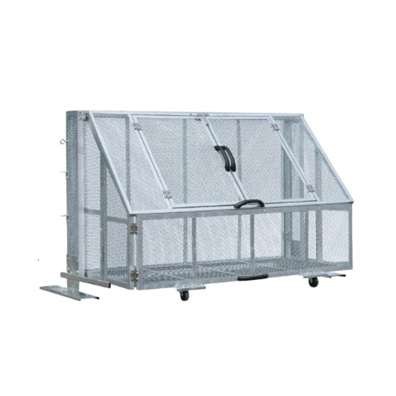 ジャンボメッシュ STF1400 1400L レバー操作 折りたたみ式 スチール メッシュ カイスイマレン（法人限定）