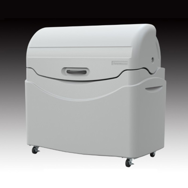 ジャンボペール PN1000C キャスター付き 1000L ライトグレー ポリエチレン カイスイマレン（法人限定）