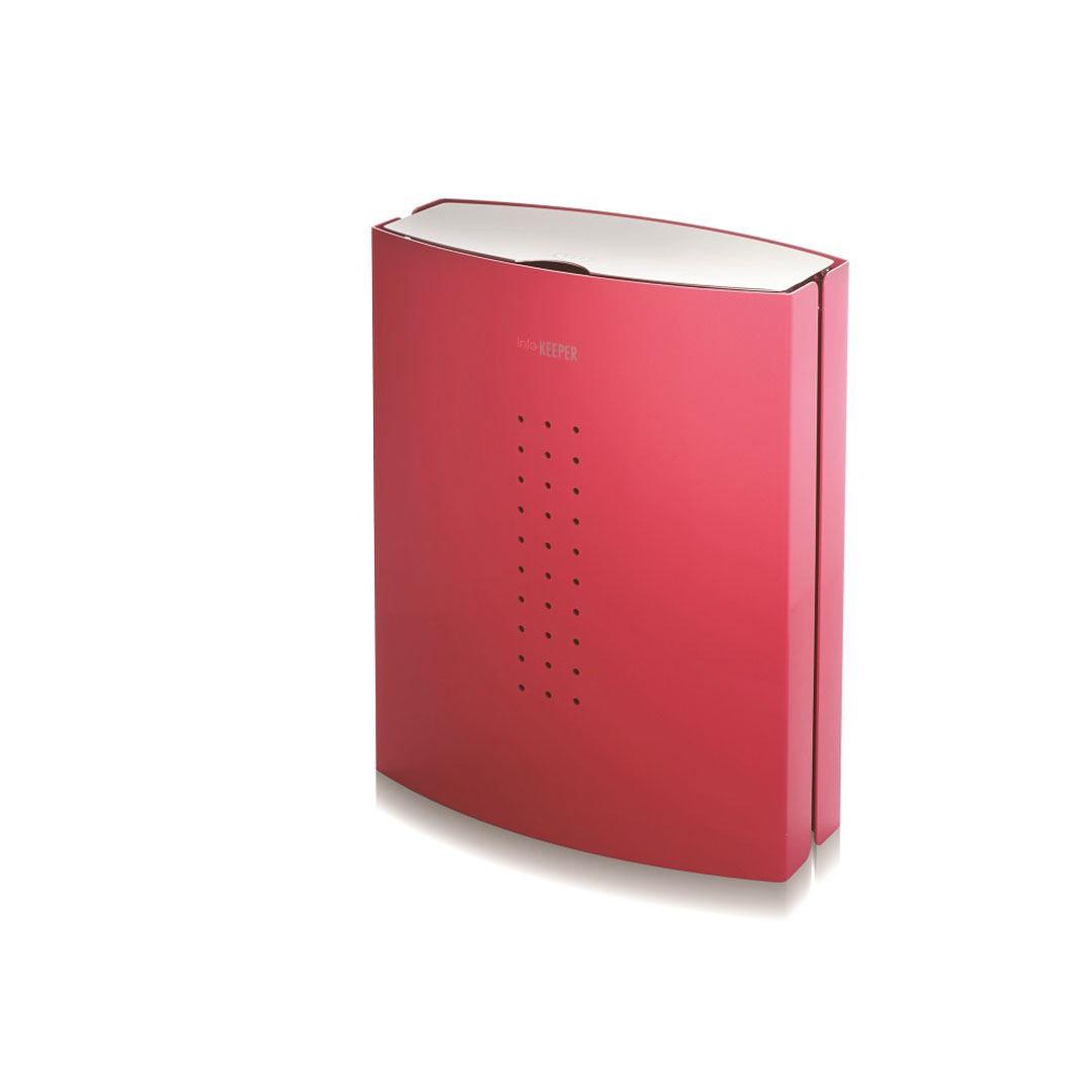 戸建郵便受箱 info-KEEPER UNIT ユニット レッド 上入前出 シリンダー錠 コーワソニア